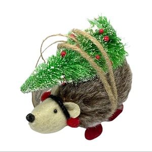 Holiday Lane Christmas Cheer Gedgehog With Tree Ornament